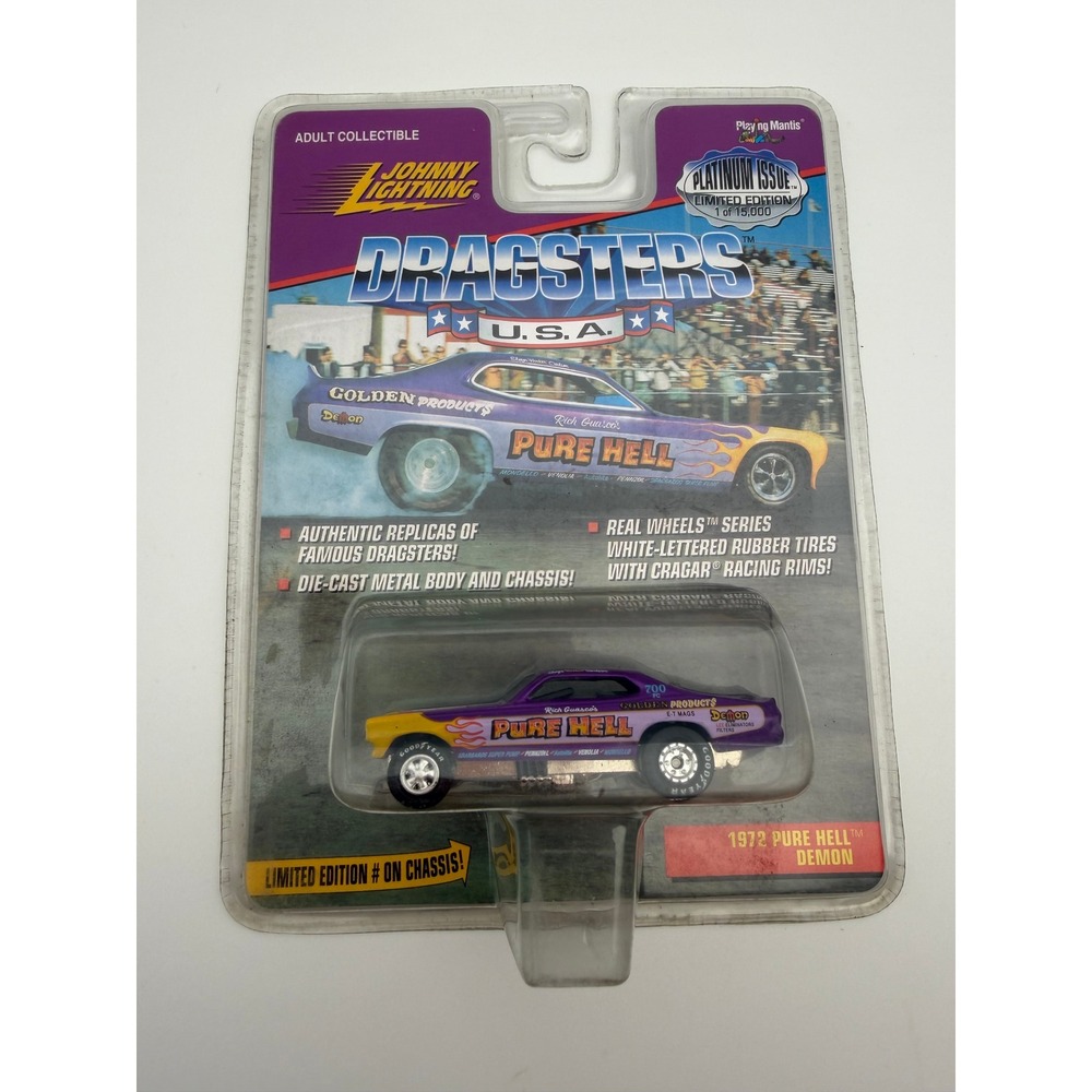 Johnny Lightning Dragsters USA 1972 Pure Hell Demon‎ Platinum Edition 1/15000